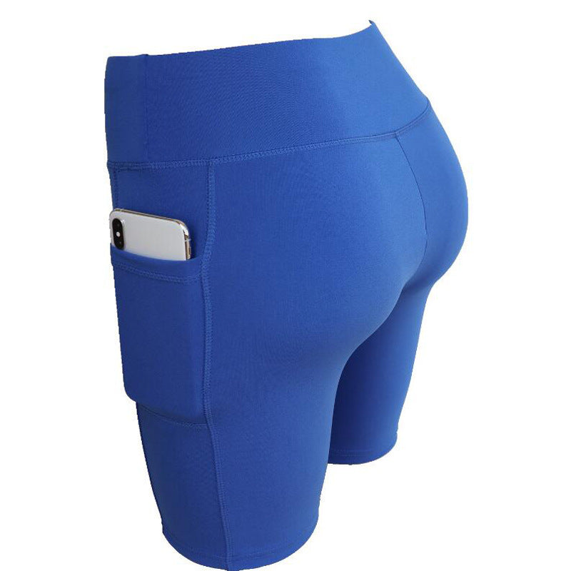 Yoga Shorts With Side Pocket