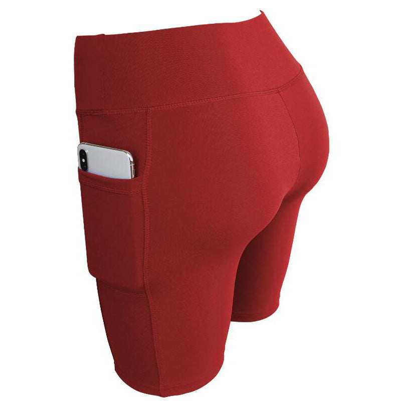 Yoga Shorts With Side Pocket