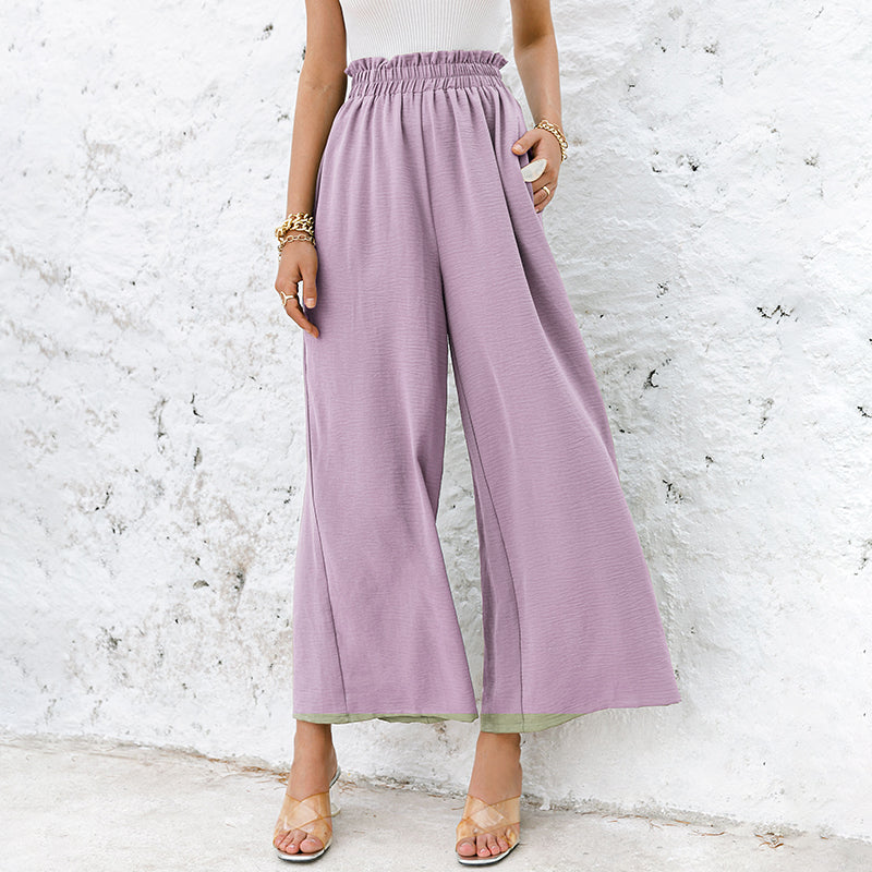 High Waist Wide Leg Trousers