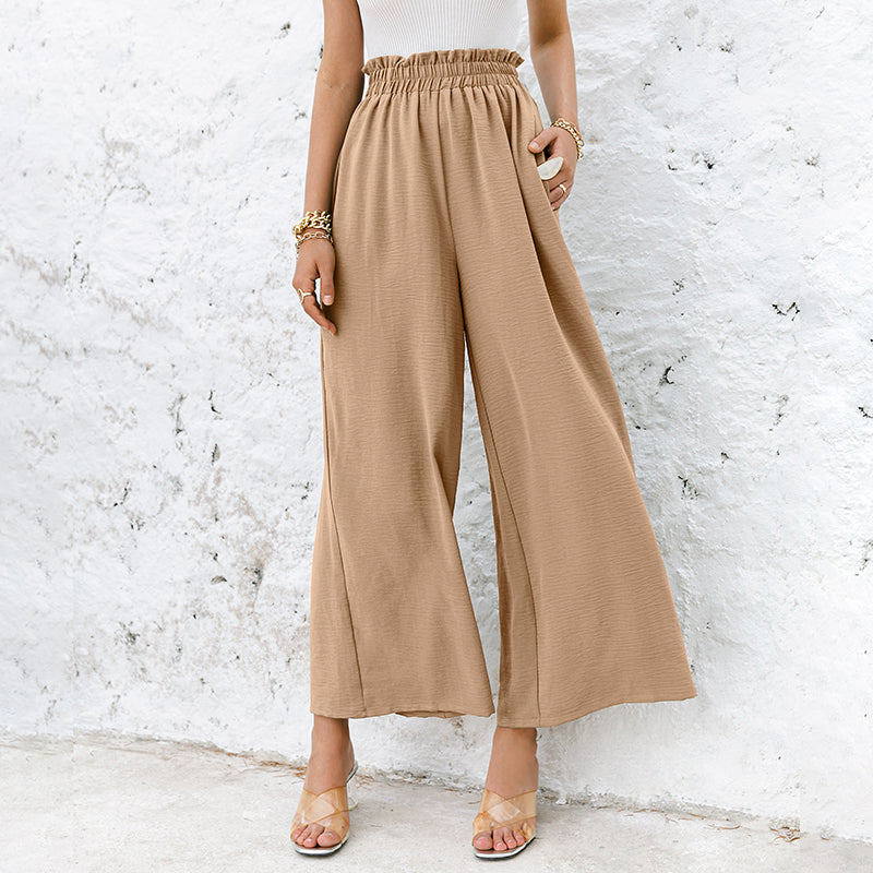 High Waist Wide Leg Trousers