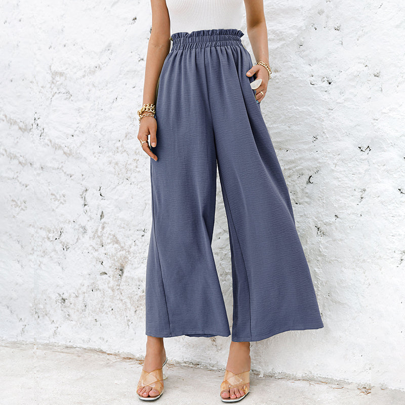 High Waist Wide Leg Trousers