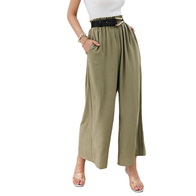 High Waist Wide Leg Trousers