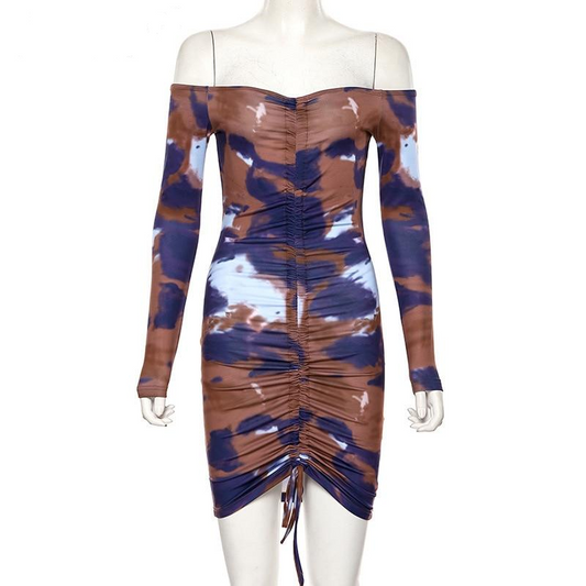 Cosmos Bodycon Tie Dye Dress