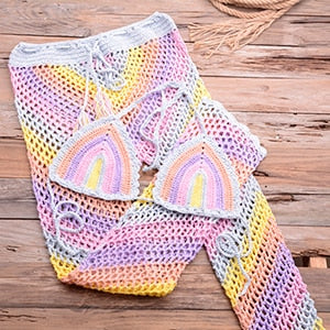 Crochet Pants & Bikini Top 2PCS SET