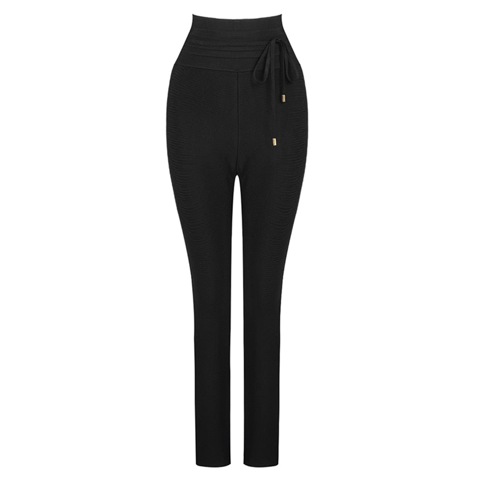 High Waist Slim Fit Pants