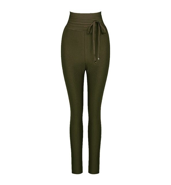 High Waist Slim Fit Pants