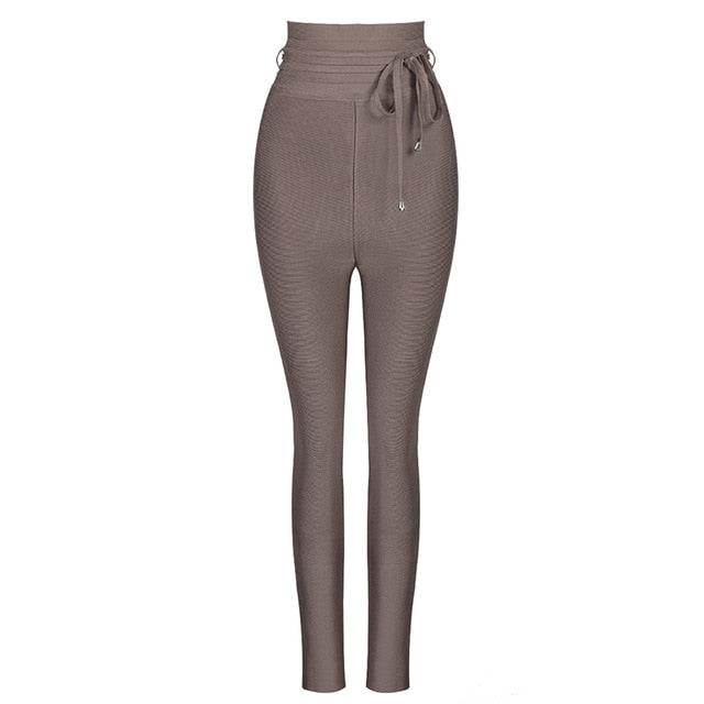 High Waist Slim Fit Pants