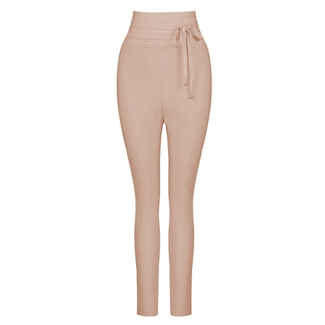 High Waist Slim Fit Pants