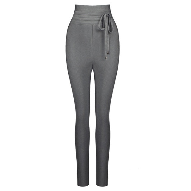 High Waist Slim Fit Pants