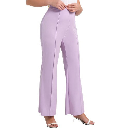 Plus Size Lavender Front Pleated Slacks