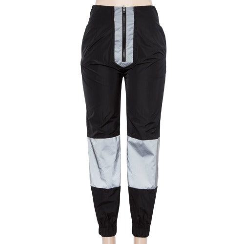 Reflective High Waist Joggers