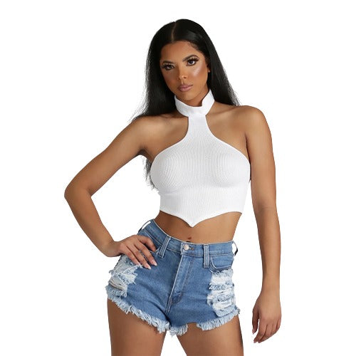 Sling Neck Halter Top