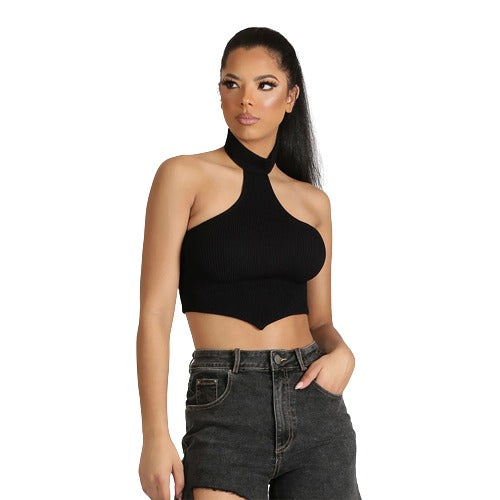 Sling Neck Halter Top