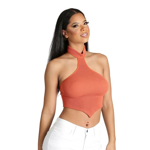 Sling Neck Halter Top