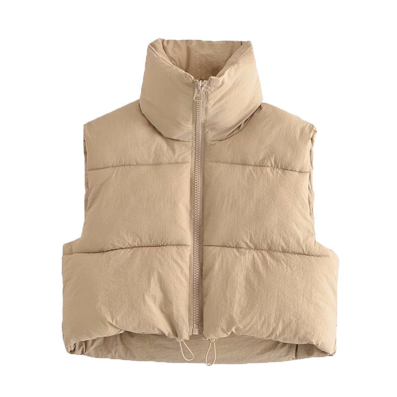 Crop Puffer Vest