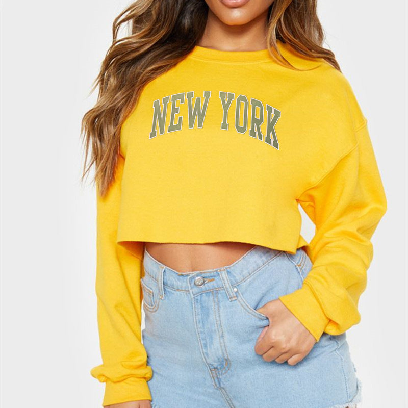 Classic New York Print Crop Top