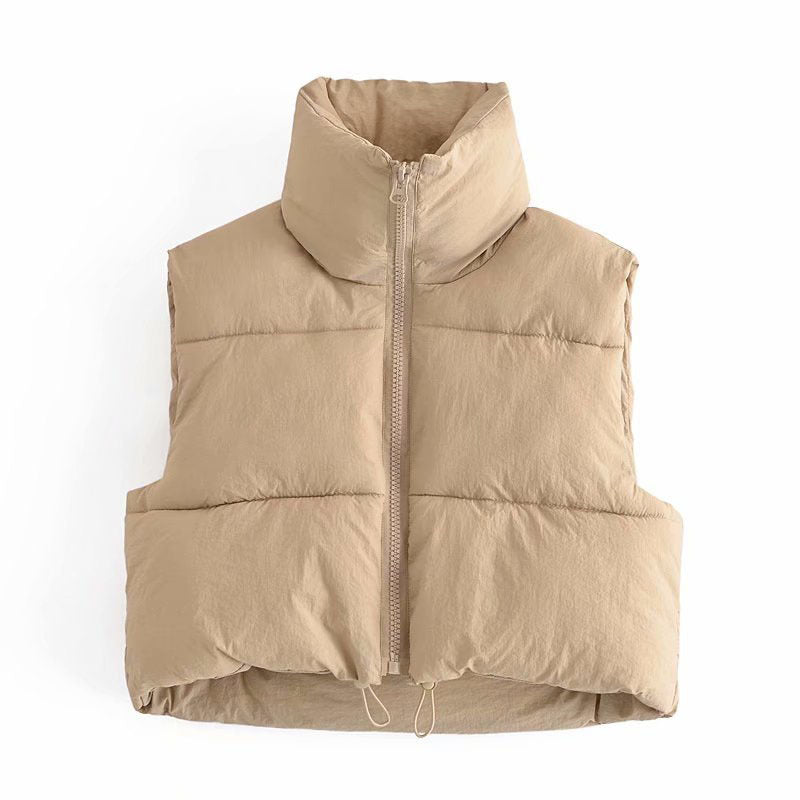 Crop Puffer Vest