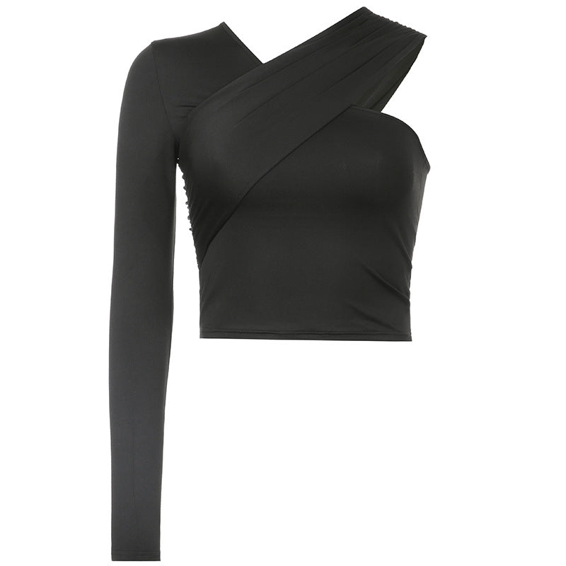 Half Long-Sleeved Bandage Top