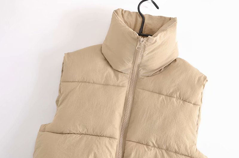 Crop Puffer Vest