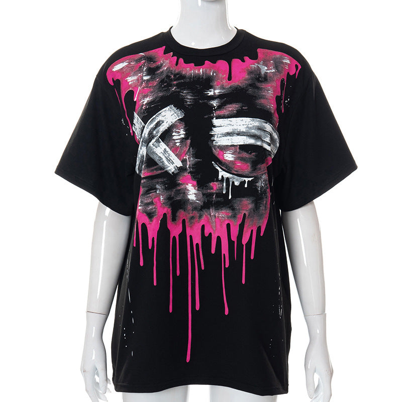 Paint Splash Pasty Graphic T-Shirt