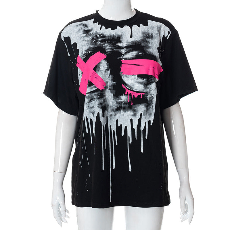 Paint Splash Pasty Graphic T-Shirt