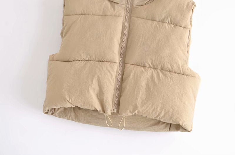 Crop Puffer Vest