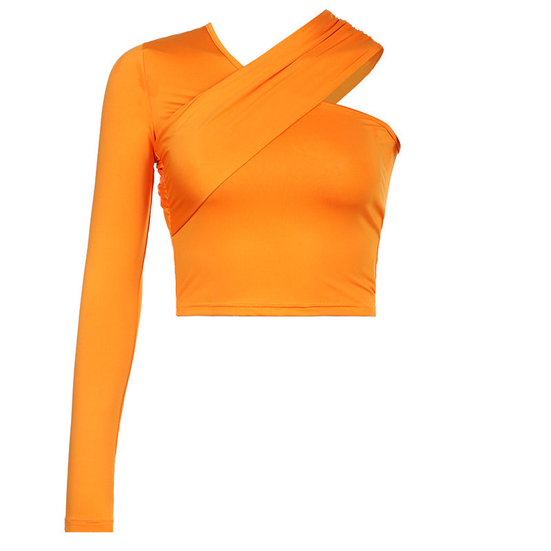 Half Long-Sleeved Bandage Top