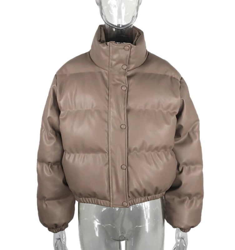 Oversized Crop Puffer Jacket