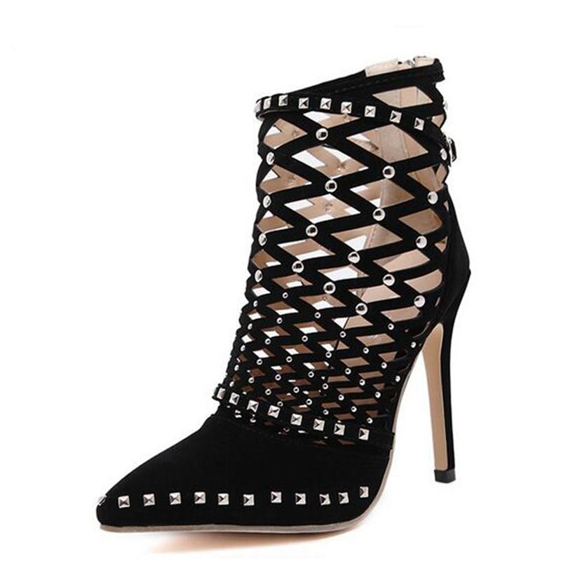 Studded Gladiator Boots