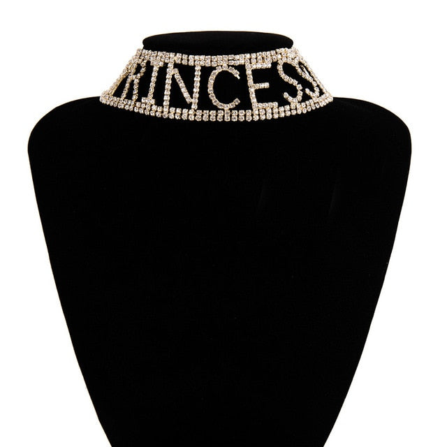 Moody Rhinestone Choker - IBADDIE