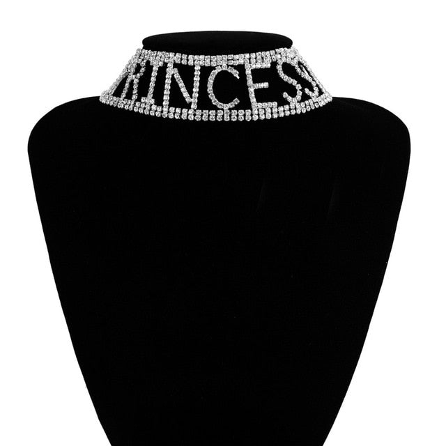 Moody Rhinestone Choker - IBADDIE