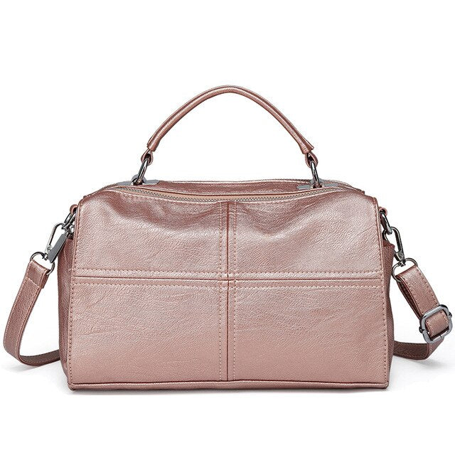 Crossbody Vegan Leather Handbag - IBADDIE