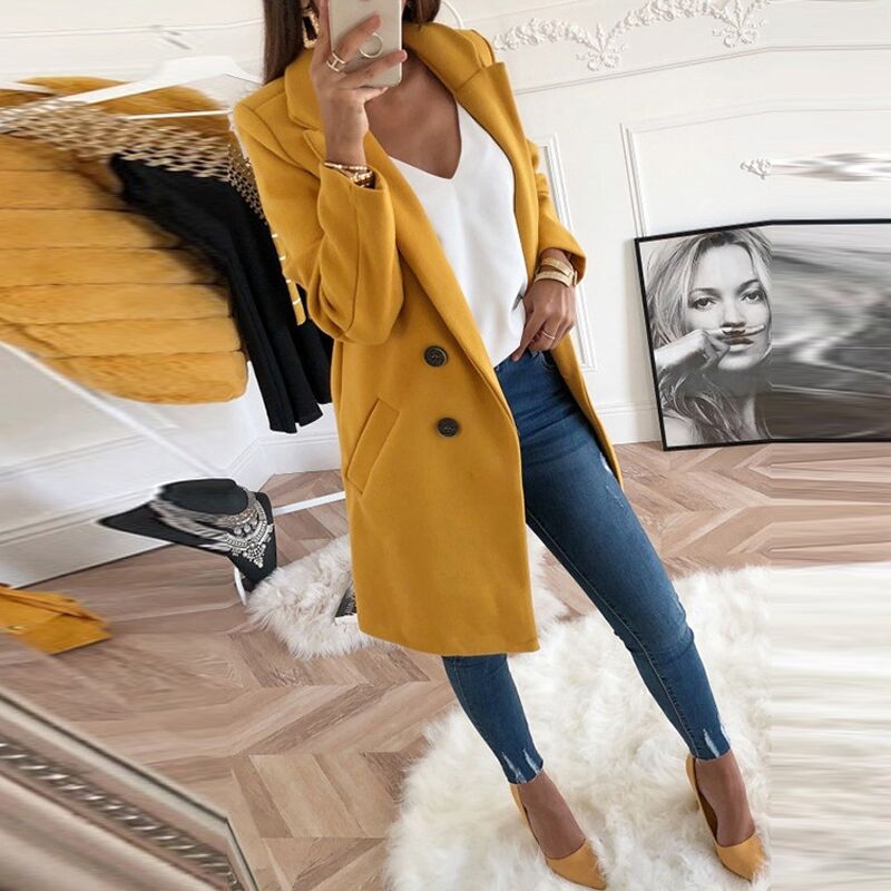 Wool Blend Overcoat - IBADDIE