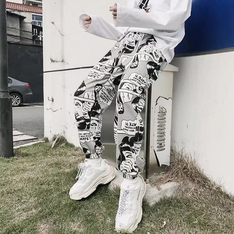 Comic Print Jogger - IBADDIE