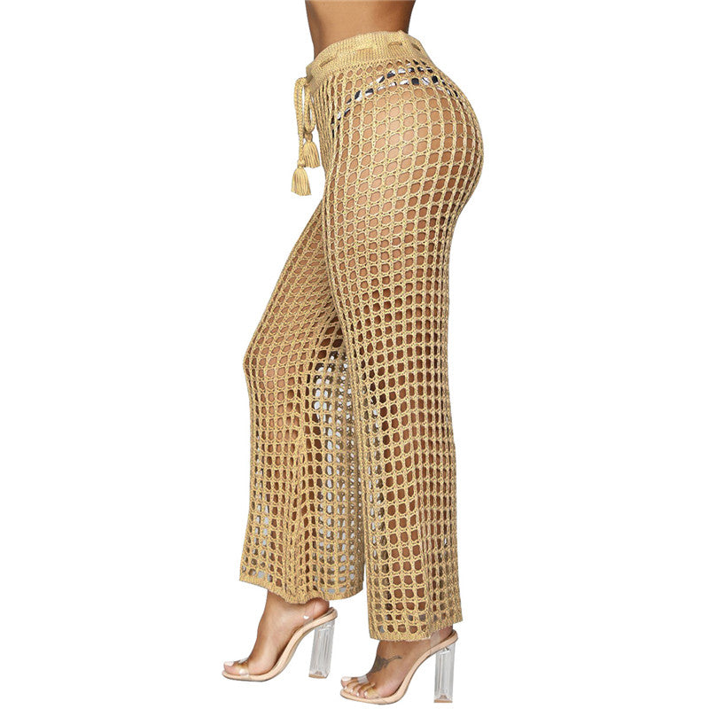 Knitted Wide Leg Cover Up - IBADDIE