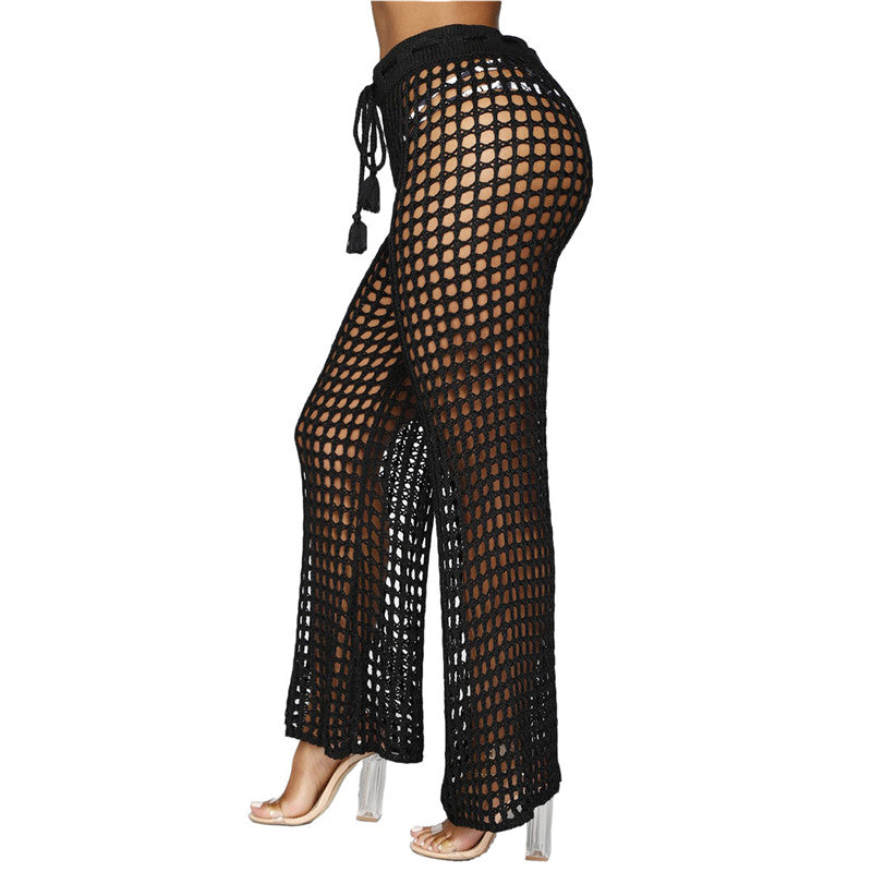 Knitted Wide Leg Cover Up - IBADDIE