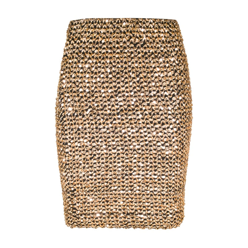 Sequined Pencil Skirt - IBADDIE