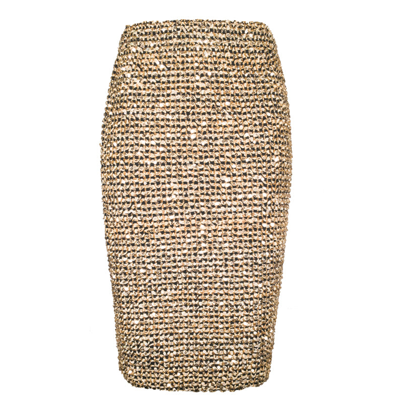 Sequined Pencil Skirt - IBADDIE