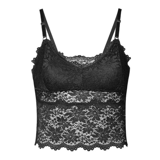 V-Neck Lace Cami - IBADDIE