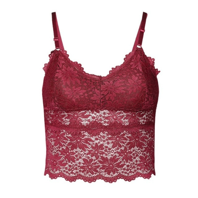 V-Neck Lace Cami - IBADDIE