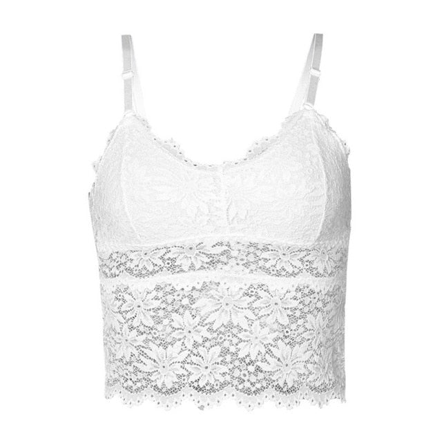 V-Neck Lace Cami - IBADDIE