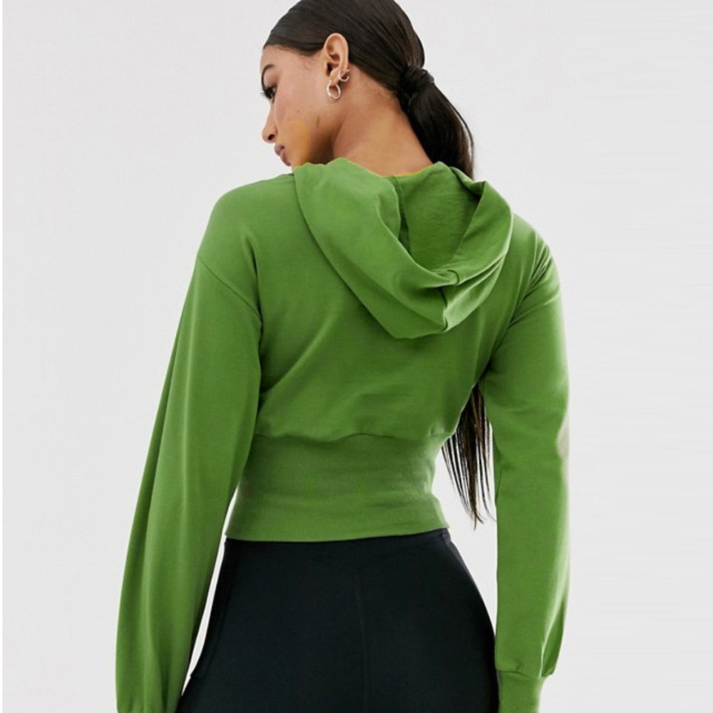 Green Peek-A-Boo Hoodie - IBADDIE