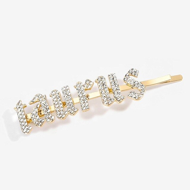 Zodiac Diamond Hair Clips - IBADDIE