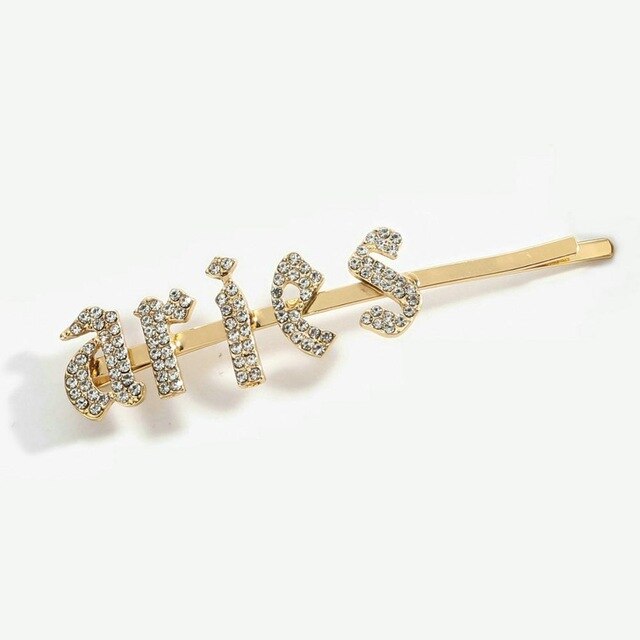 Zodiac Diamond Hair Clips - IBADDIE