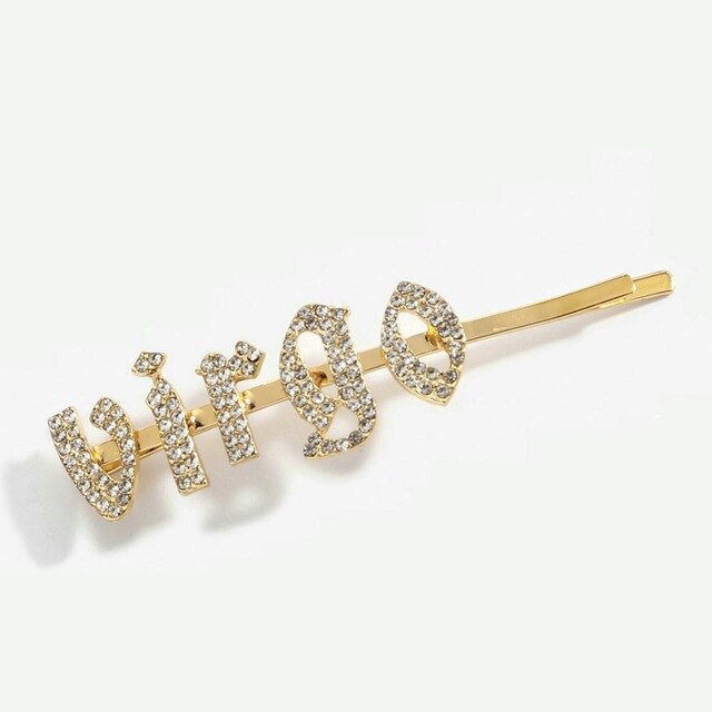 Zodiac Diamond Hair Clips - IBADDIE