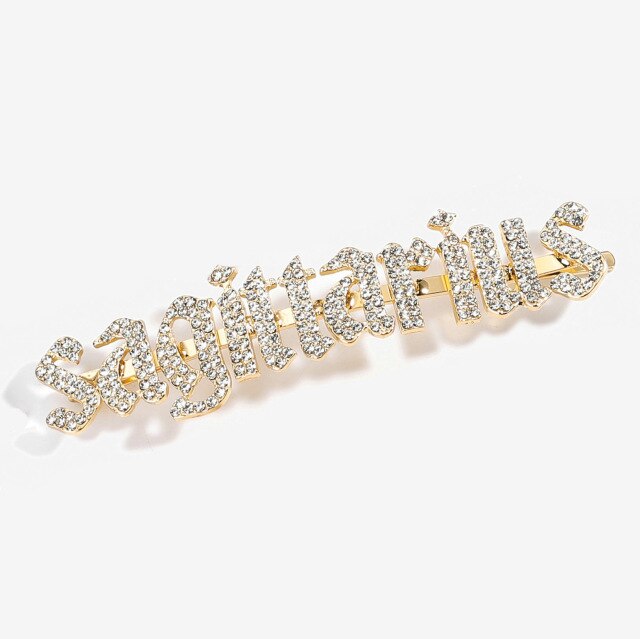 Zodiac Diamond Hair Clips - IBADDIE