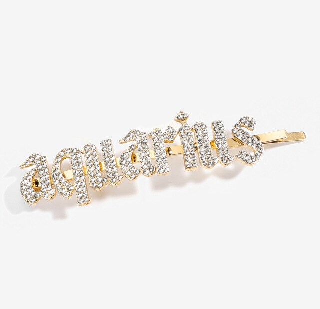 Zodiac Diamond Hair Clips - IBADDIE