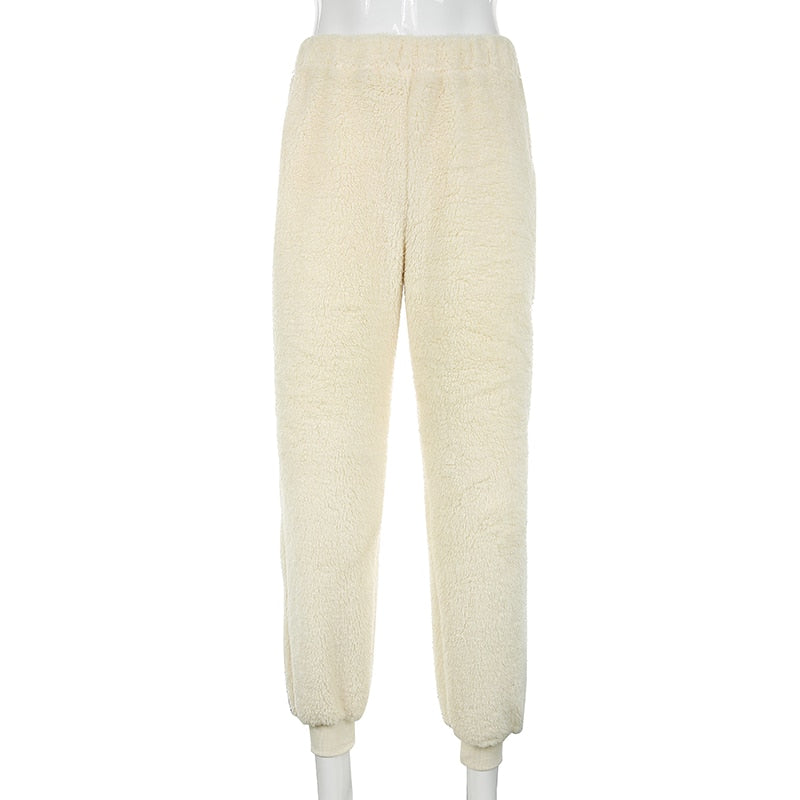 Cream Cozy Joggers