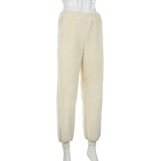 Cream Cozy Joggers