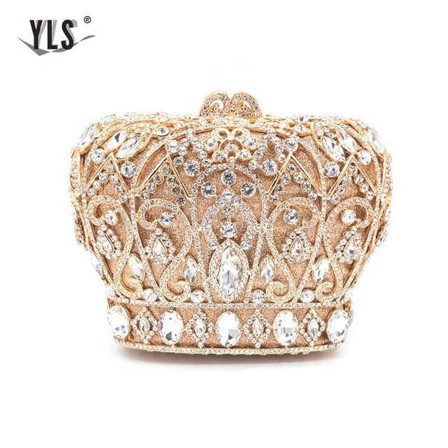 Diamond Crown Evening Clutch - IBADDIE